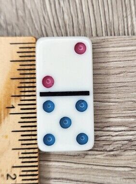 2:5 Replacement Domino Large Dot Shiny Color 1½ X ¾ X ¼ Dominoes